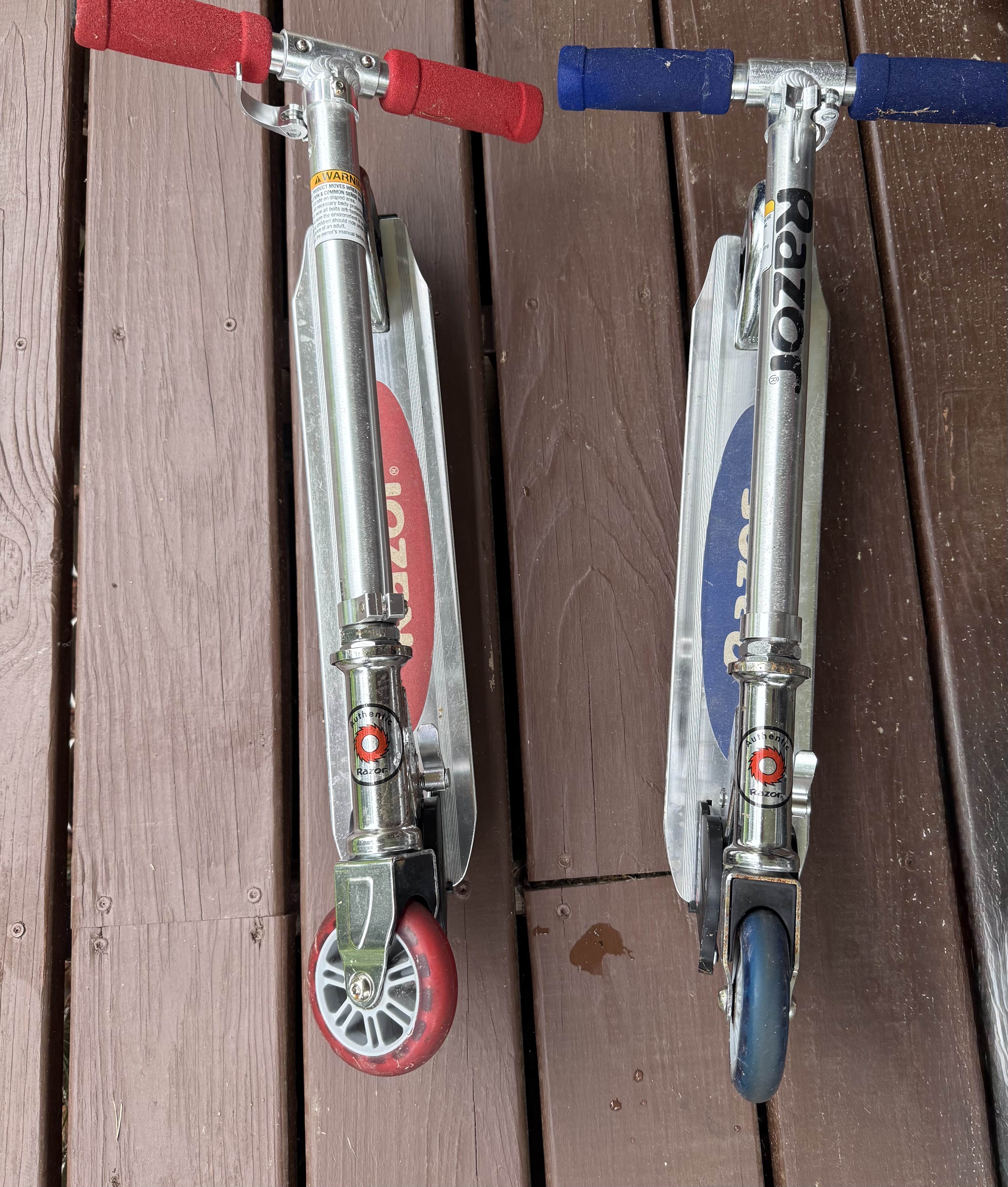 Razor Kids scooter, selling for $20 both